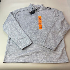 Men's HEAD Grey XXL Quarter-Zip Pullover Sweater’s *flaw*
